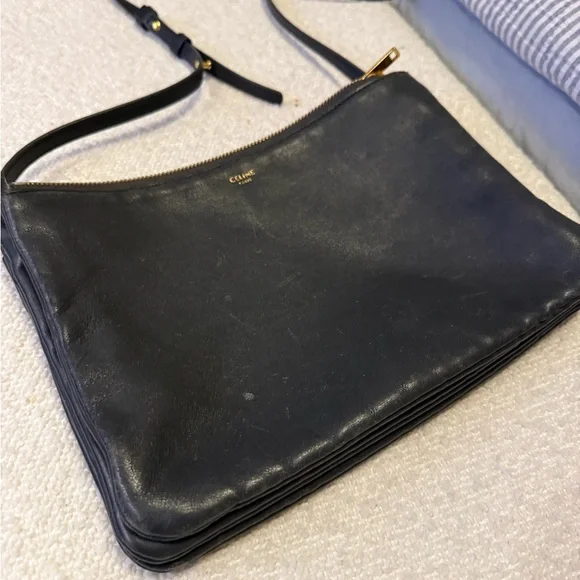 Celine Trio Gray Crossbody Bag - Picture 4 of 16